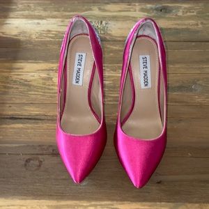 Pink Steve Madden Pumps with bedazzled heels